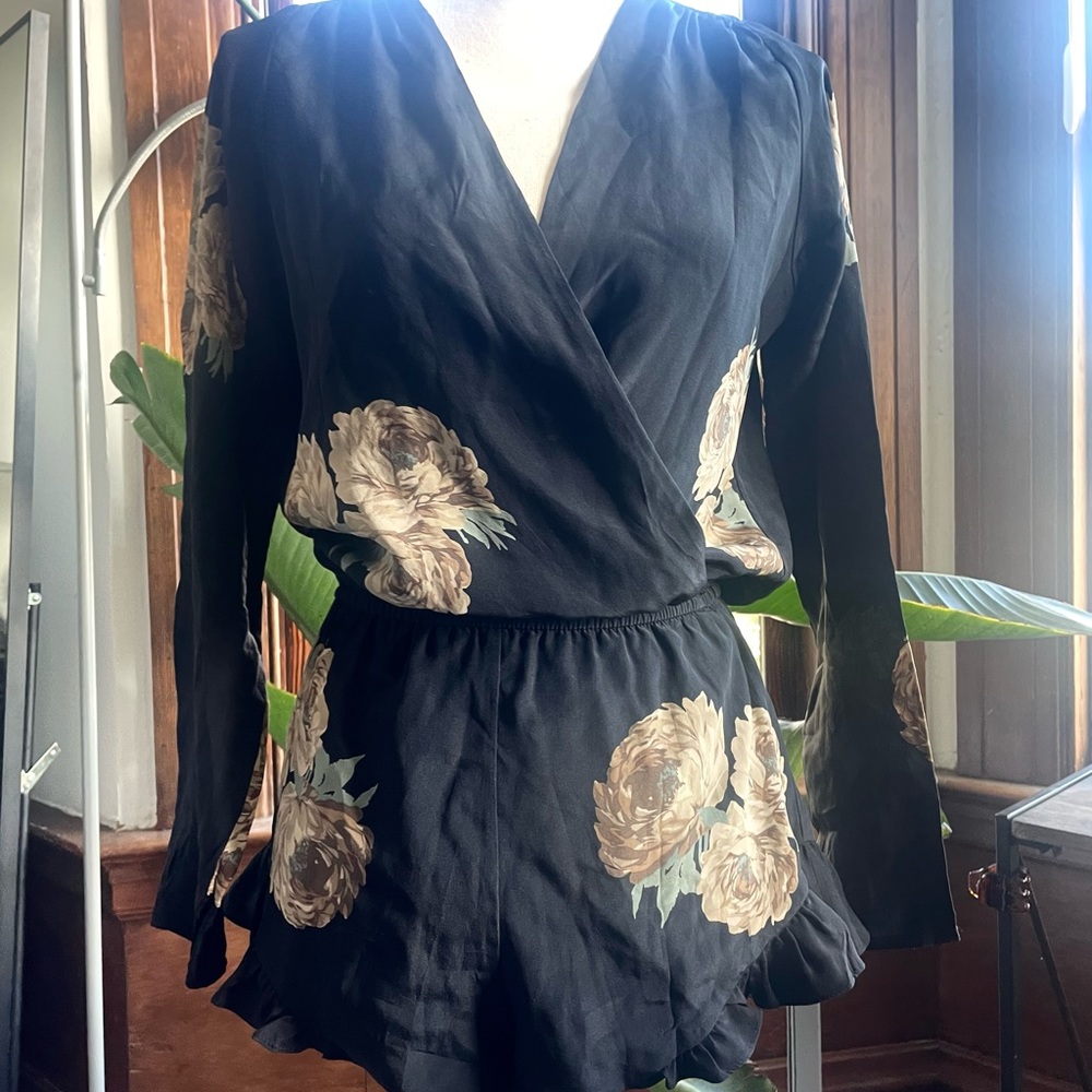 Stone Cold Fox Silk Romper